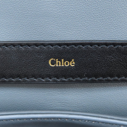 Chloe Handbag Leather Gray Penelope Mini 2Way Women