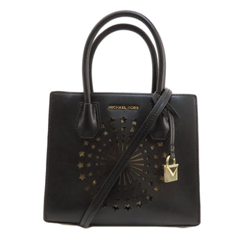 Michael Kors Handbag Leather Black Fireworks Motif 2Way