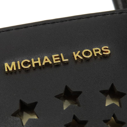 Michael Kors Handbag Leather Black Fireworks Motif 2Way