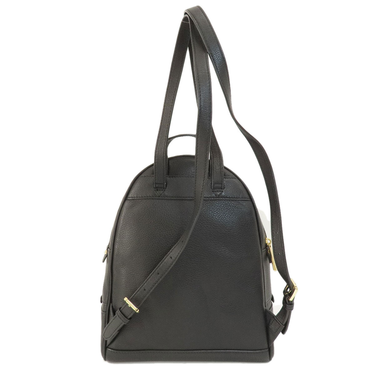 Michael Kors Backpack Leather Black Logometal