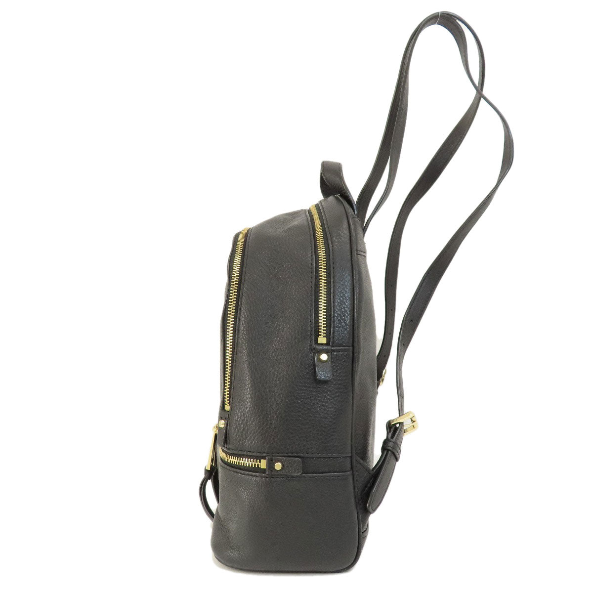 Michael Kors Backpack Leather Black Logometal