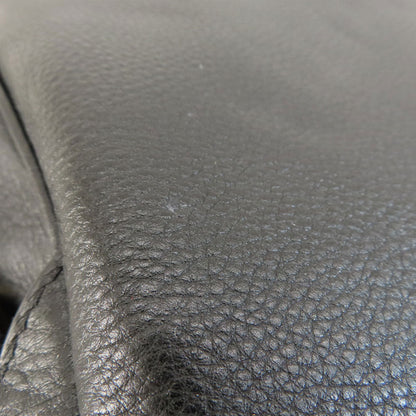 Michael Kors Backpack Leather Black Logometal