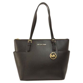 Michael Kors Tote Bag Pvc Black Logo Women