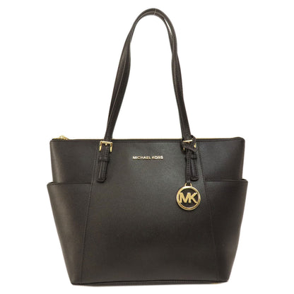 Michael Kors Tote Bag Pvc Black Logo Women