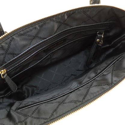 Michael Kors Tote Bag Leather Black Logo Women