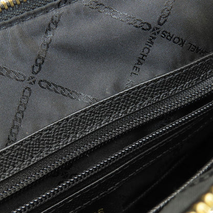 Michael Kors Tote Bag Leather Black Logo Women