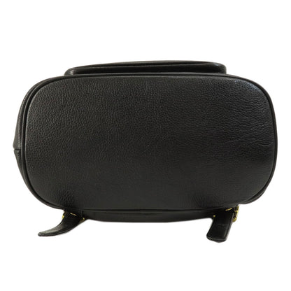 Mcm Backpack Leather Black Logo Women