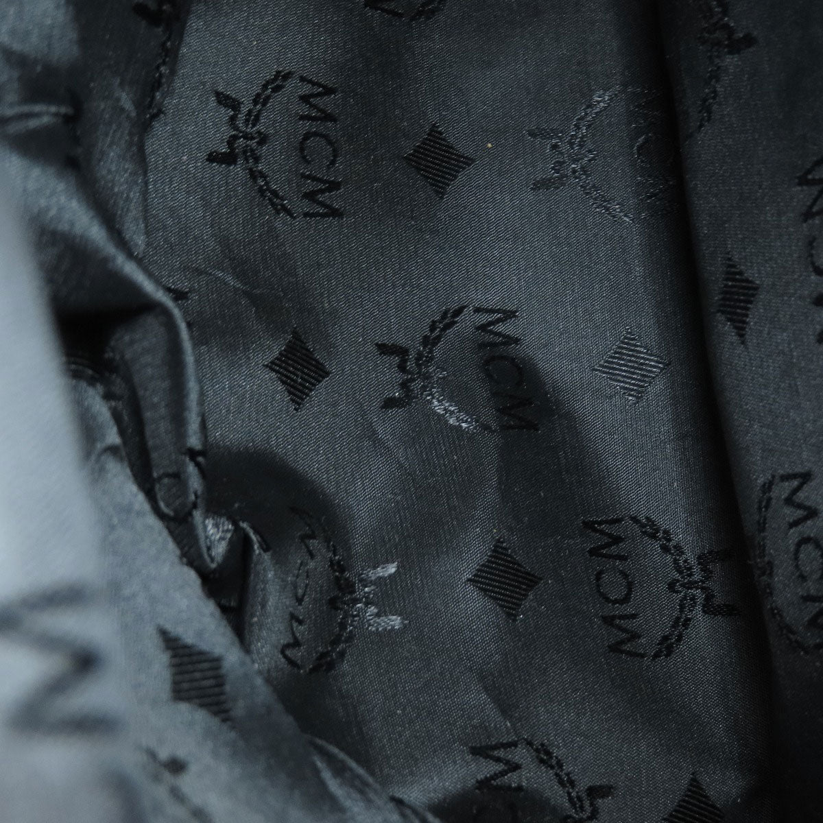 Mcm Backpack Leather Black Logo Women