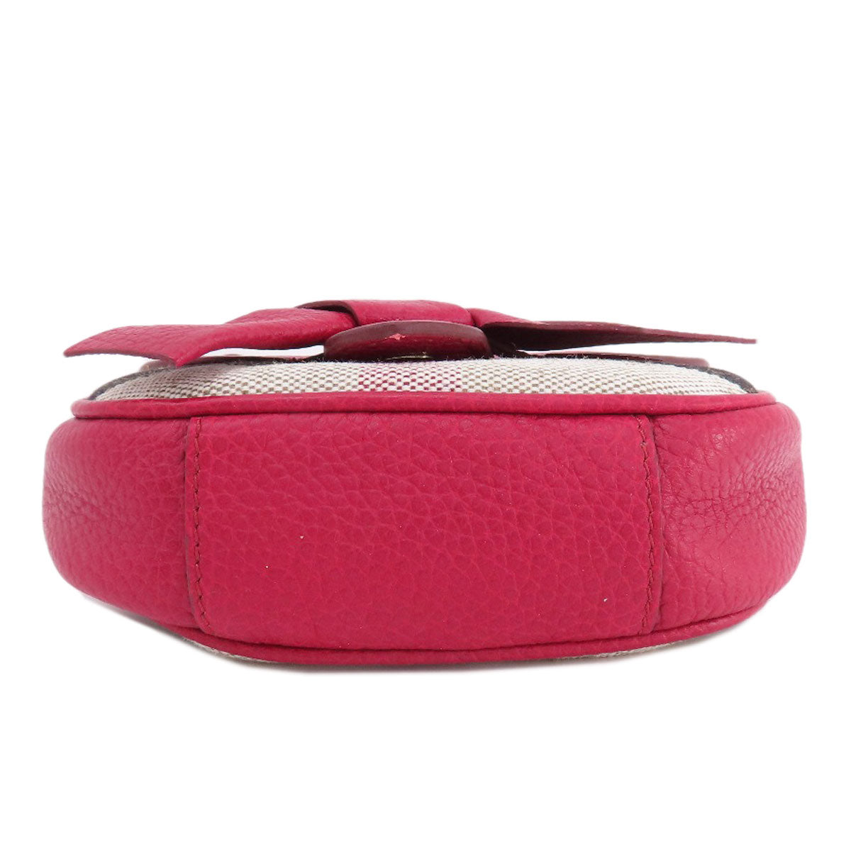 Burberry Shoulder Bag Leather Red Mini Cross Body Women