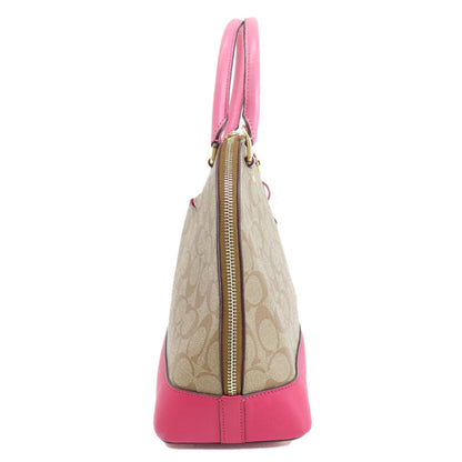 Coach Tote Bag F29564 Pvc Brown Signature 2Way