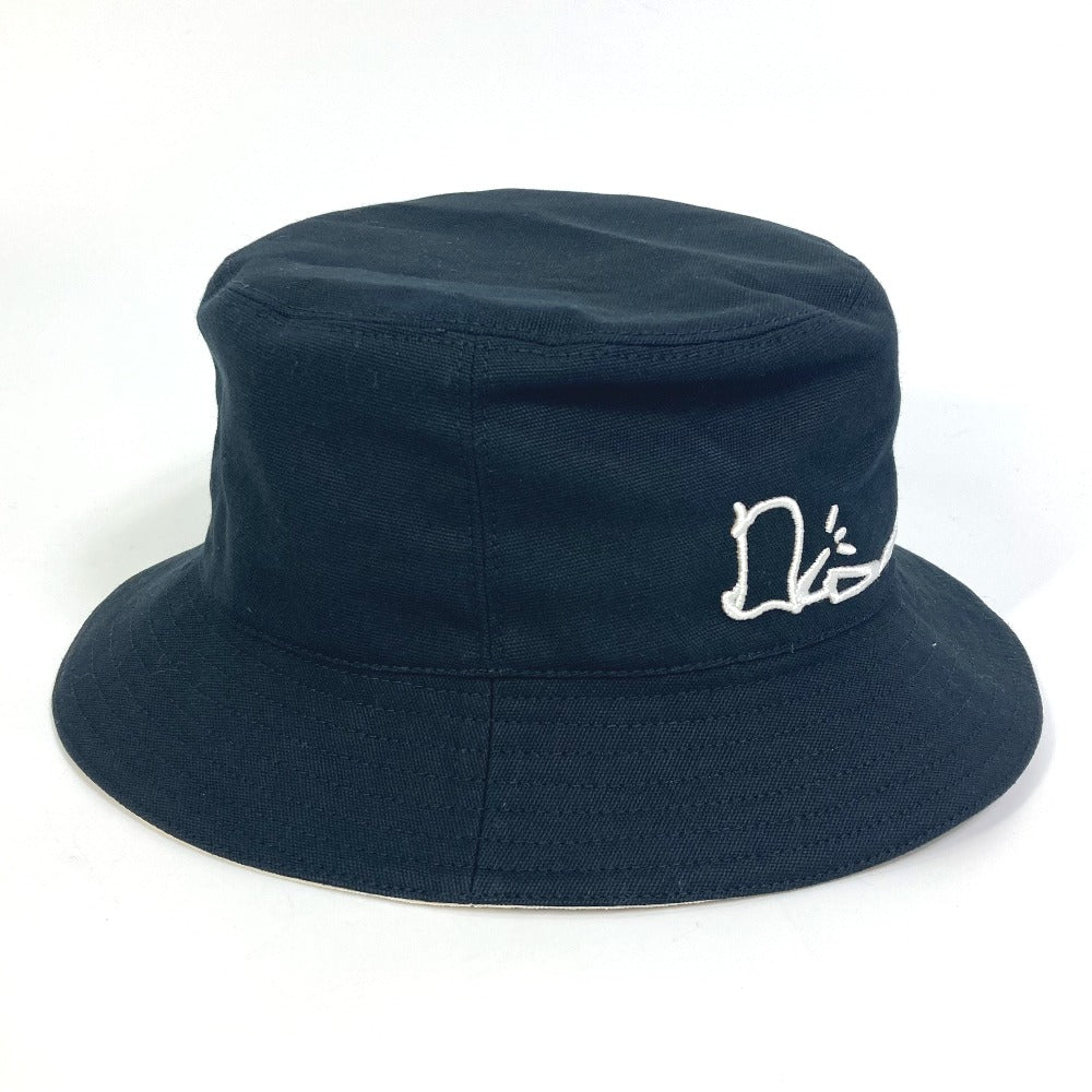 Dior Hat 033B906T4511 Cotton Black Travis Scott Cactus Jack Dior Bob Hat Women(Unisex) L