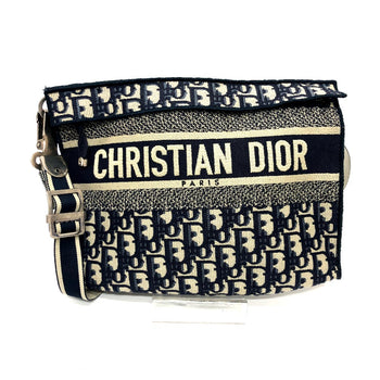 Dior Shoulder Bag Jacquard Navy Oblique Women