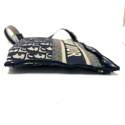 Dior Shoulder Bag Jacquard Navy Oblique Women
