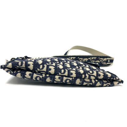 Dior Shoulder Bag Jacquard Navy Oblique Women