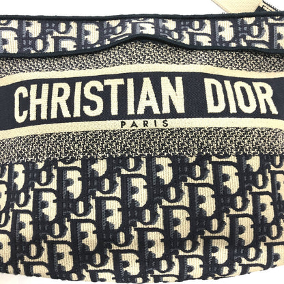 Dior Shoulder Bag Jacquard Navy Oblique Women