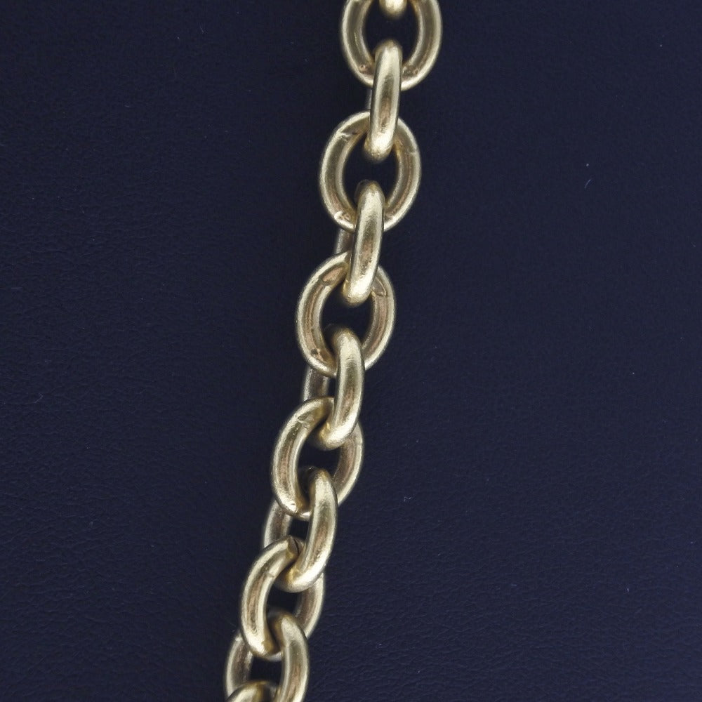 Chanel Necklace Plated Gold Gold Hose Motif Coco Mark Women