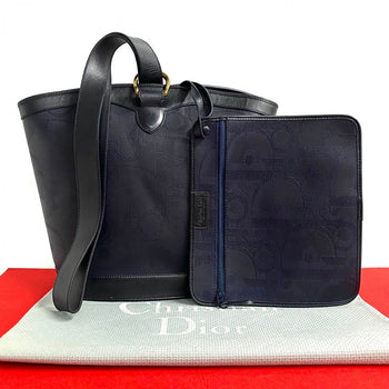 Dior Shoulder Bag Leather Navy