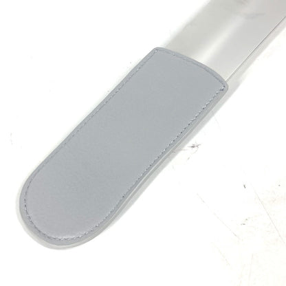 Dior Shoehorn Leather, Metal Silver Novelty Logo Shoehorn Mens