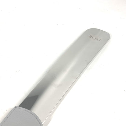 Dior Shoehorn Leather, Metal Silver Novelty Logo Shoehorn Mens