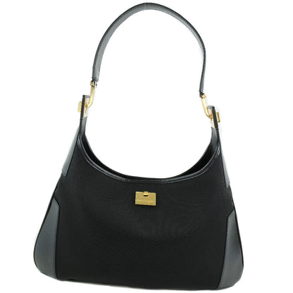 Salvatore Ferragamo Shoulder Bag 21-1898 Canvas Black Women