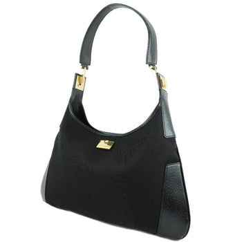 Salvatore Ferragamo Shoulder Bag 21-1898 Canvas Black Women
