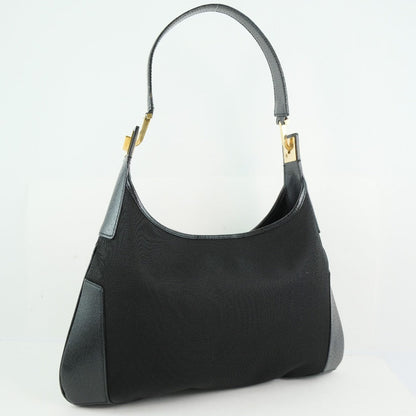 Salvatore Ferragamo Shoulder Bag 21-1898 Canvas Black Women