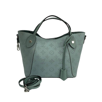 Louis Vuitton Shoulder Bag M55905 Mahina Leather Blue Monogram Mahina Hina Pm Women