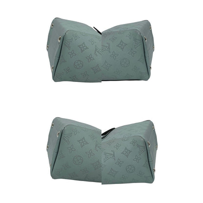 Louis Vuitton Shoulder Bag M55905 Mahina Leather Blue Monogram Mahina Hina Pm Women