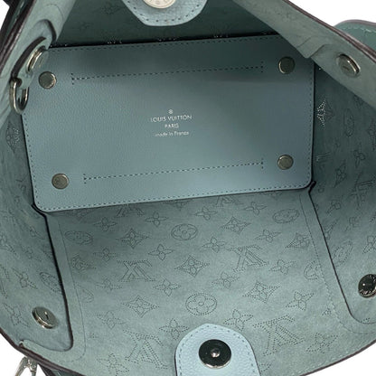 Louis Vuitton Shoulder Bag M55905 Mahina Leather Blue Monogram Mahina Hina Pm Women