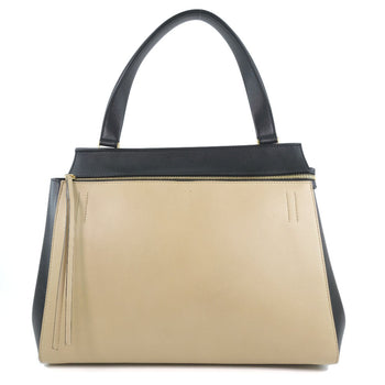 Celine Handbag 172613 Calfskin Beige Medium Edge Women