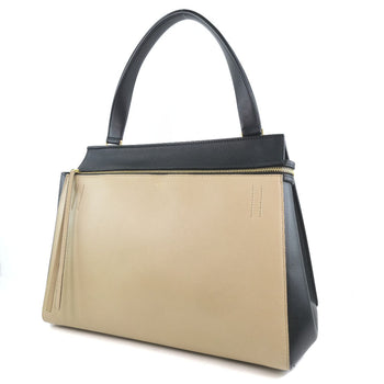 Celine Handbag 172613 Calfskin Beige Medium Edge Women