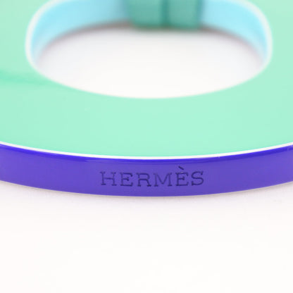 Hermes Necklace 052880Fl Lacquer, Silk Green Ism Pigman Women