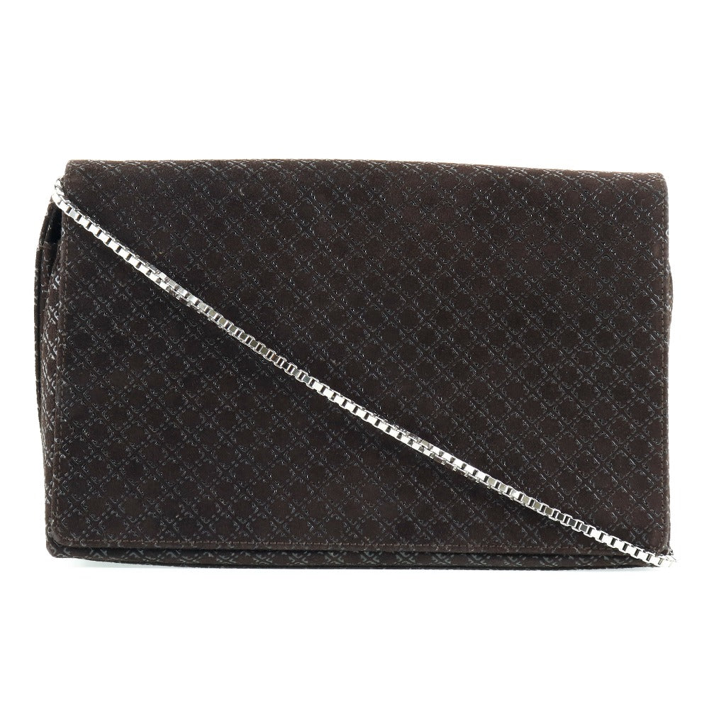 Salvatore Ferragamo Shoulder Bag Aq-21 8761 Leather Brown Brown Chainshoulder Women