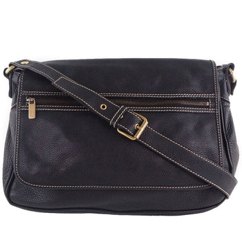 Celine Shoulder Bag Calfskin Black Women