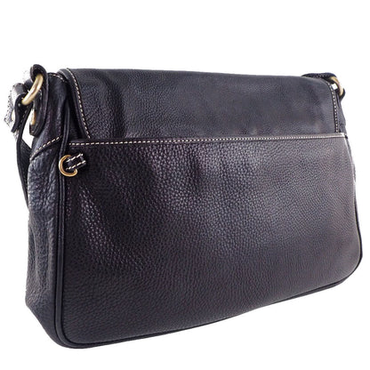 Celine Shoulder Bag Calfskin Black Women