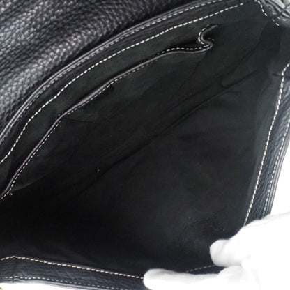 Celine Shoulder Bag Calfskin Black Women
