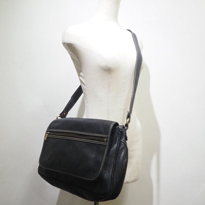 Celine Shoulder Bag Calfskin Black Women