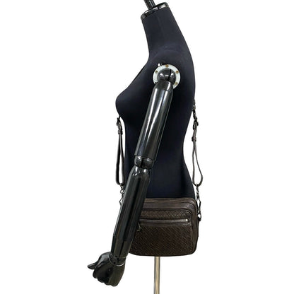 Bottegaveneta Shoulder Bag Leather Brown Intrecciato Women