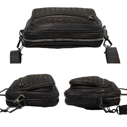 Bottegaveneta Shoulder Bag Leather Brown Intrecciato Women