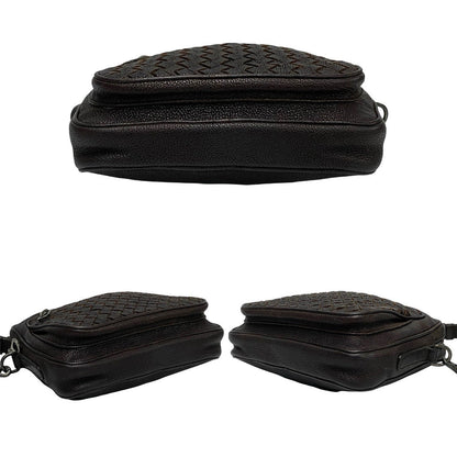Bottegaveneta Shoulder Bag Leather Brown Intrecciato Women