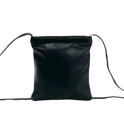 Loewe Shoulder Bag Leather Black Anagram Logo Women