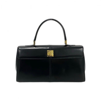 Yves Saint Laurent Handbag Calfskin, Leather Black Ysl Logo Women