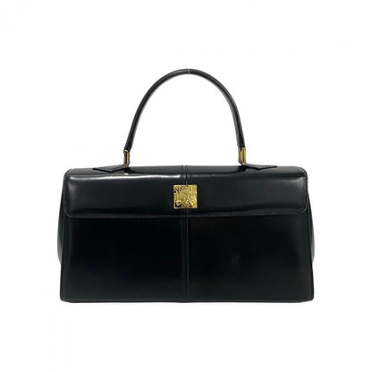 Yves Saint Laurent Handbag Calfskin, Leather Black Ysl Logo Women