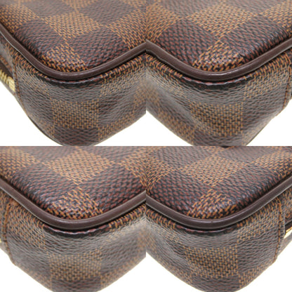 Louis Vuitton Shoulder Bag M61738 Damier Canvas Brown Damier Ebene Etui Okapi Pm Women