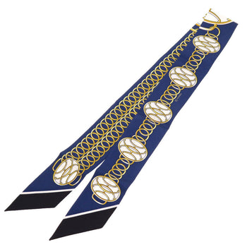 Hermes Scarf Silk Navy Lift Profile Lift Profile Women