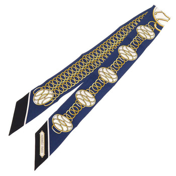 Hermes Scarf Silk Navy Lift Profile Lift Profile Women