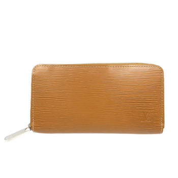 Louis Vuitton Long Wallet Purse Epi Leather Brown Epi Zippy Wallet Women(Unisex)