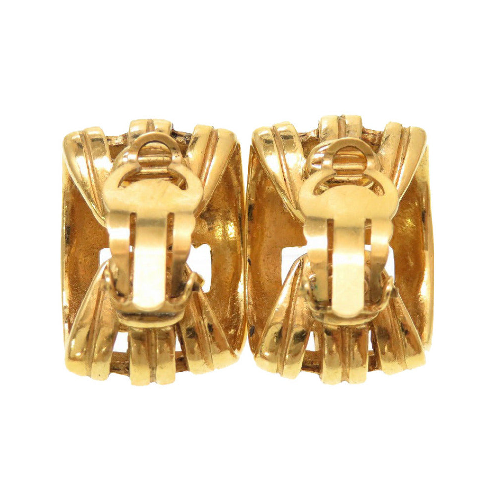 Chanel Earring Metal Gold Coco Mark Women