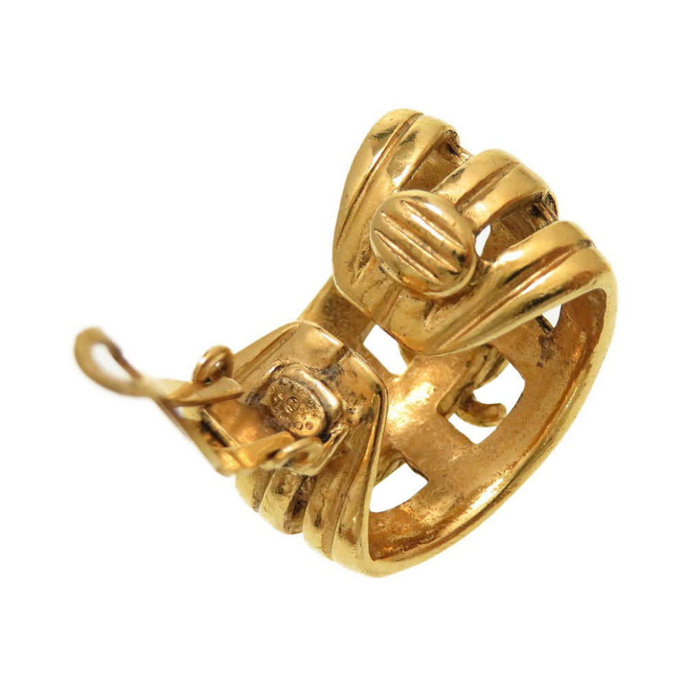 Chanel Earring Metal Gold Coco Mark Women