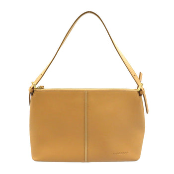 Burberry Shoulder Bag Leather Beige Women